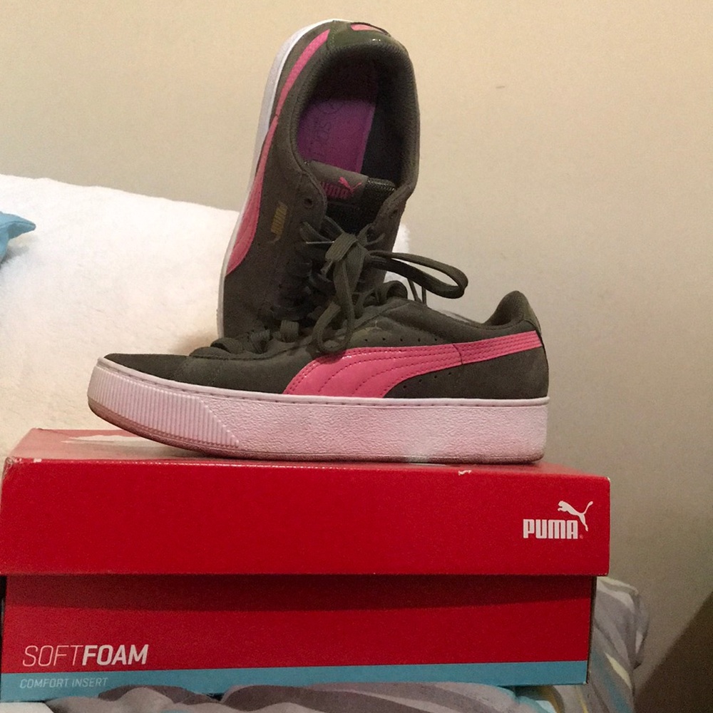 Puma Platform Suede Sneakers